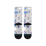 Stance Microbial Crew Socks - String Grey