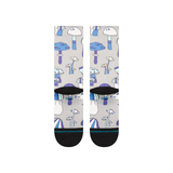 Stance Microbial Crew Socks - String Grey