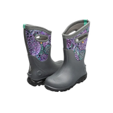 Bogs Kids' Classic Seamless Dandelion Insulated Winter Boots - Dark Gray Multi