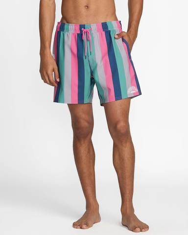 RVCA Resort Elastic 16" Swim Trunk - Flamingo