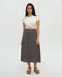 Tentree Women's Yaletown Skirt - Meteorite Black Scattered Dot