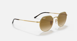 Ray-Ban Jack Sunglasses - Arista Gold W/ Brown Gradient