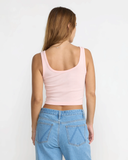 RVCA Womens Monolith Scoop Tank - Sea Pink