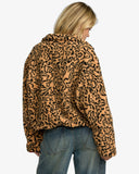 RVCA Womens Oh Hush Sherpa jacket - Ochre