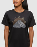 Tentree Women's Mountain Moon T-Shirt - Meteorite Black / Quarry