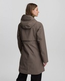 Tentree Womens Nimbus Long Rain Jacket - Timber