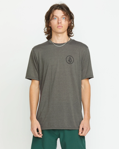 Volcom Mens Stone Tech Charcoal Heather Shirt