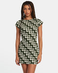 RVCA Womens Soho Short Sleeve Dress