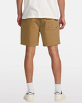 RVCA Mens Escape Elastic Shorts - Camel