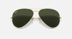 Ray-Ban Aviator Large Metal Sunglasses - Arista Gold W/ G-15 Green