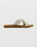 Volcom Women's Double Cross Sandal - Cream