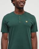 Tentree Mens Baker Henley T-Shirt - Forest Pine
