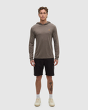 Tentree Men's TreeBlend Baker Hooded Longsleeve T-Shirt - Timber Heather
