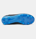 Under Armour Kids UA Magnetico Select 5 FG Jr. Soccer Cleats - Black / Castlerock / Blue Atlantis - 001