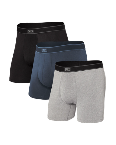 Saxx Daytripper (3 Pack) - Black/Grey/Navy