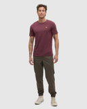 Tentree Mens TreeBlend Baker T-Shirt - Rosewood Fleck