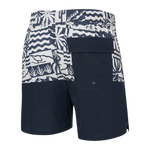 Saxx Mens Oh Buoy Stretch Volley 5" Swim Short - West Coast - India Ink
