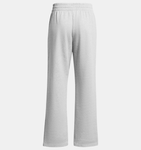 Under Armour Women's UA Rival Fleece Straight Leg Pant - Mod Gray Light Heather / White - 011