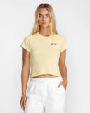 RVCA Women's Wild Hearts 411 Tee - Sunshine