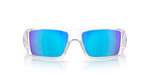 Oakley Heliostat Sunglasses - Clear W/ Prizm Sapphire Polarized