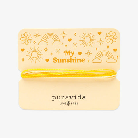 Pura Vida Bracelet ~ My Sunshine Card