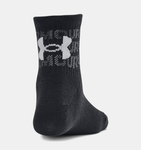 Under Armour Kids UA Essential 6-Pack Socks - Black / Mod Gray - 001