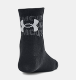 Under Armour Kids UA Essential 6-Pack Socks - Black / Mod Gray - 001