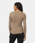 Tentree Women's Rib Snap Placket Henley Longsleeve