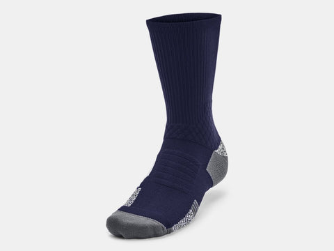 Under Armour Unisex UA Playmaker Team Crew Socks - Midnight Navy / Pitch Gray - 410