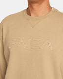 RVCA Mens Big RVCA Stitched Sweatshirt