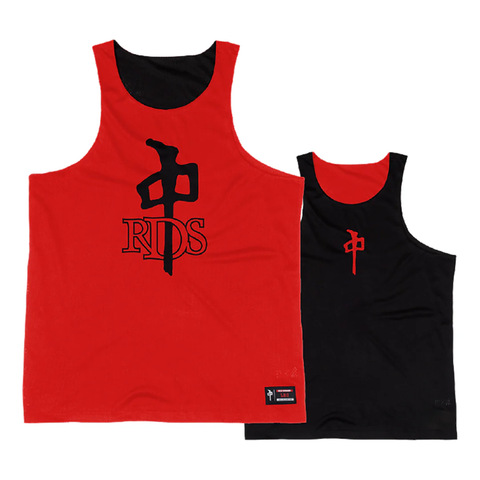 RDS Mens Mesh OG Reversible Tank - Red/Black