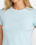 RVCA Womens Forever Tee - Crystal Blue
