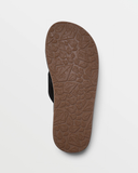 Volcom Mens Recliner Sandals - Black Destructo