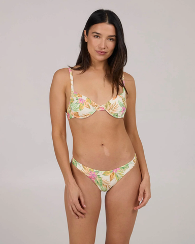 Salty Crew Womens North Shore Balcony Bikini Top - Off white