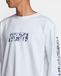 RVCA Mens Barbarose Long Sleeve - White