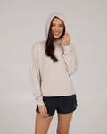 Salty Crew Womens Tippet Fill Tech Hoodie - Oatmeal