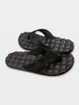 Volcom Mens Recliner Sandals - Black Destructo