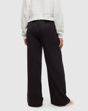 Tentree Womens Kaslo Tencel Wide Leg Pant - Meteorite Black