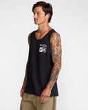 RVCA Mens Glitch Tank - Black