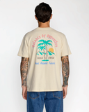 RVCA Mens Frond Mural Short Sleeve Tee - Ceramic