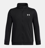 Under Armour Boys' UA Brawler Full Zip - Black / White - 001