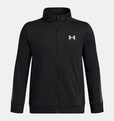 Under Armour Boys' UA Brawler Full Zip - Black / White - 001