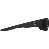 Spy Tarmac Sunglasses - Matte Black - Happy Gray Green Polar