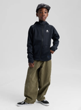 Burton Kids' Crown Weatherproof Full-Zip Fleece Hoodie - True Black