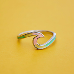 Pura Vida Tie Dye Wave Ring ~ Silver