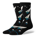 Stance Midnight Run Crew Socks - Black