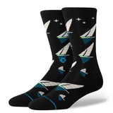 Stance Midnight Run Crew Socks - Black