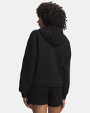 Women's UA Unstoppable Fleece Zip Up Hoodie - Ultimate Black - 008