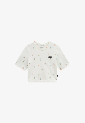 Vans Womens Ditsy Crop Crew Short Sleeve