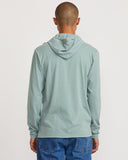 RVCA Mens PTC Pigment Hooded Long Sleeve - Lead